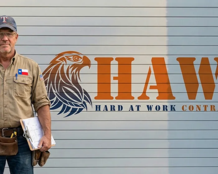 HAWC General Contracting owner with service truck